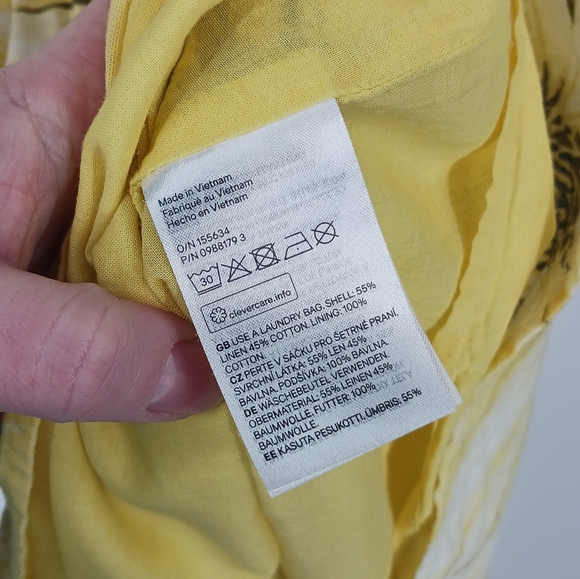 H&M Linen Blend Sunflower Print Dress - Picture 6 of 6